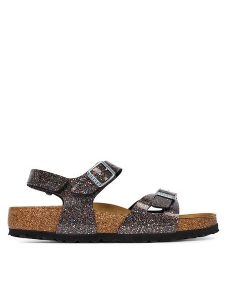 Birkenstock Sandały Rio As 1031769 D Czarny. Czarne sandały dziewczęce Birkenstock, ze skóry, bez zapięcia. Za 258.99 zł.