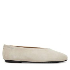 Baleriny Calvin Klein. Brązowe baleriny damskie Calvin Klein, bez wzorów, bez obcasa. Za 309.99 zł.
