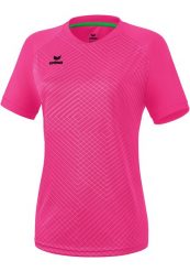 Damska koszulka Madryt Erima w kolorze różowym. Czerwone koszulki sportowe damskie Erima, bez wzorów, z materiału, bez kołnierzyka, bez ramiączek, do piłki nożnej. Za 126.84 zł.