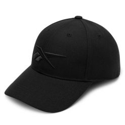 Czapka z daszkiem Reebok. Czarne czapki i kapelusze damskie Reebok, bez wzorów. Za 79.99 zł.