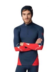 Koszulka Rossignol męska Infini Compression Race Top granatowa. Niebieskie koszulki sportowe męskie Rossignol, l, bez wzorów, z elastanu, bez kołnierzyka, bez ramiączek, na fitness i siłownię. Za 509.00 zł.