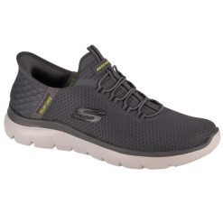 Buty treningowe męskie Skechers 232457CHAR. Szare buty sportowe męskie Skechers, z materiału, bez zapięcia. Za 279.00 zł.