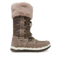 Śniegowce Primigi. Brązowe śniegowce dziewczęce Primigi, z gore-texu, bez zapięcia. Za 539.99 zł.