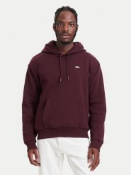 Lacoste Bluza SH8863 Brązowy ciemny Relaxed Fit. Brązowe bluzy męskie Lacoste, m, bez wzorów, z bawełny, bez kaptura. Za 561.99 zł.
