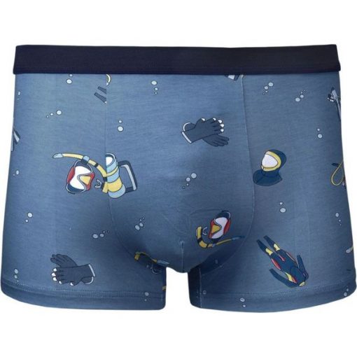 Bokserki Obcisłe, Niebieskie, Sprzęty do Nurkowania, Nurek, Bawełniane, Majtki z Elastanem -ALTIES. Niebieskie bokserki męskie Alties, m, bez wzorów, z bawełny. Za 35.00 zł.