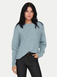 ONLY Sweter 15168705 Niebieski Regular Fit. Niebieskie swetry damskie Only, xs, bez wzorów, z syntetyku, bez kołnierzyka, bez ramiączek, bez kaptura. Za 189.99 zł.