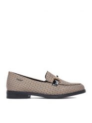 Rieker Loafersy CEO-46264-60 Beżowy. Brązowe mokasyny damskie Rieker, z materiału. Za 329.99 zł.