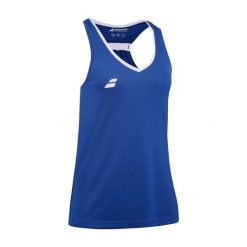 Koszulka tenisowa damska Babolat Play Tank Top. Niebieskie t-shirty damskie BABOLAT, l, bez wzorów, bez kołnierzyka. Za 139.99 zł.