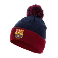 Czapka FC Barcelona beanie - oficjalna licencjonowana. Niebieskie czapki i kapelusze męskie FC Barcelona, bez wzorów, z gumy. Za 86.00 zł.