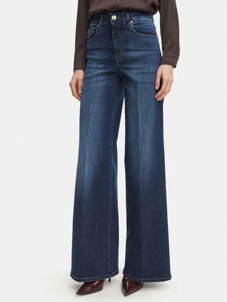 Fracomina Jeansy FP26WV3015D46001 Granatowy Flared Leg. Niebieskie jeansy damskie Fracomina. Za 534.99 zł.