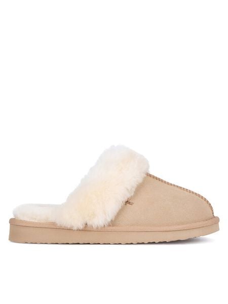 MEXX Kapcie MICH2003643W Écru. Kapcie damskie Mexx, bez wzorów, ze skóry. Za 219.99 zł.