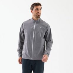 Kurtka wiatroszczelna do golfa męska. Szare kurtki męskie Puma, m, bez wzorów, z materiału, na golfa. Za 299.99 zł.