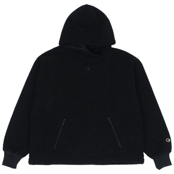 Bluza damska Champion Hooded 117549. Czarne bluzy damskie Champion, s, bez wzorów, z futra, bez kaptura. Za 189.09 zł.