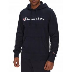 BLUZA męska CHAMPION 220726-BS501 kangurka z kapturem bawełna granatowa L. Niebieskie bluzy męskie Champion, l, bez wzorów, z bawełny, z kapturem. Za 205.00 zł.
