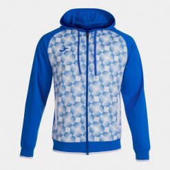 Bluza do piłki nożnej męska Joma Supernova III. Niebieskie bluzy męskie Joma, m, z aplikacjami, z poliesteru. Za 127.50 zł.