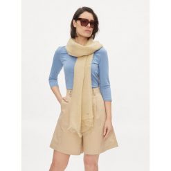 Szal Weekend Max Mara. Brązowe szaliki i chusty damskie Weekend Max Mara, bez wzorów. Za 629.99 zł.