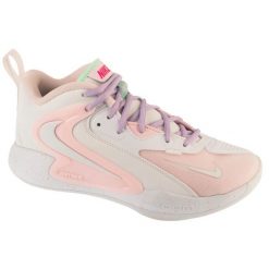 Buty do siatkówki Nike HyperSet 2 Se W HF3241-100. Białe obuwie sportowe damskie bez wzorów, z gumy, do piłki ręcznej. Za 750.26 zł.