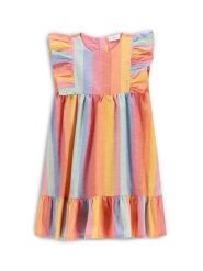 Coccodrillo Sukienka letnia WC5128201TGK Kolorowy Regular Fit. Sukienki dla dziewczynek COCCODRILLO, na lato, bez wzorów, z bawełny, bez ramiączek. Za 109.99 zł.