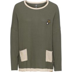 Bluza dresowa bonprix oliwkowo-złoty. Bluzy damskie marki KALENJI. Za 37.99 zł.