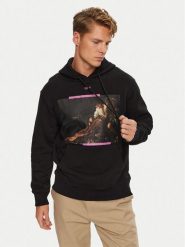 Off-White Bluza OMBB097S23FLE0031034 Czarny Regular Fit. Czarne bluzy męskie OFF-WHITE, m, bez wzorów, z bawełny, bez kaptura. Za 919.99 zł.