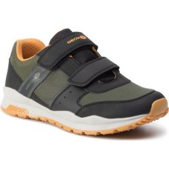 Sneakersy GEOX - J Coridan B. A J925DA 0CEFU C0099 D Military/Yellow. Zielone półbuty chłopięce Geox, bez wzorów, z materiału, bez zapięcia. Za 239.00 zł.