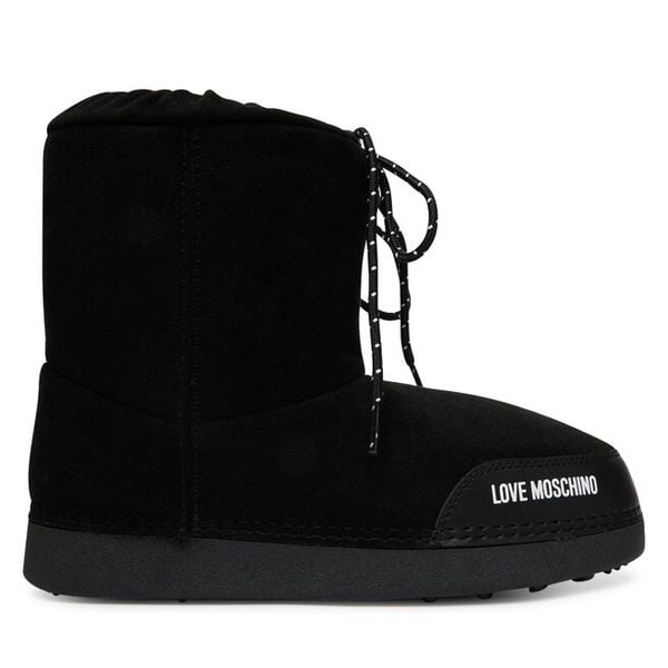 Śniegowce LOVE MOSCHINO. Czarne śniegowce i trapery damskie Love Moschino. Za 709.99 zł.