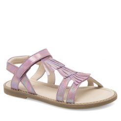 Sandały Lasocki Young. Fioletowe sandały dziewczęce Lasocki Young, bez zapięcia. Za 129.99 zł.