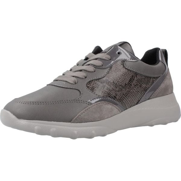 Buty GEOX D ALLENIEE Szary. Szare obuwie sportowe damskie Geox, trekkingowe. Za 293.99 zł.