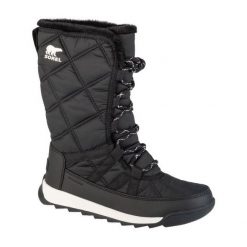 Buty Sorel Whitney Ii Plus Tall Lace Wp 2088261010 czarne. Czarne śniegowce i trapery damskie z gumy. Za 716.17 zł.