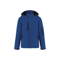 Kurtka softshell z kapturem, ocieplana Kariban. Niebieskie kurtki męskie KARIBAN, na zimę, m, bez wzorów, z softshellu, z kapturem. Za 389.00 zł.