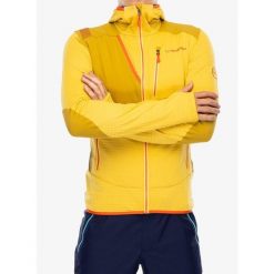 Bluza z kapturem męska La Sportiva Lucendro Thermal Hoody. Żółte bluzy męskie La Sportiva, m, bez wzorów, z kapturem. Za 788.99 zł.