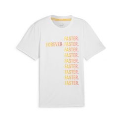 Puma Koszulka Run Favorites Forever Faster 52614602. Białe koszulki sportowe męskie Puma, xl, bez wzorów, z materiału, bez kołnierzyka, bez ramiączek, do biegania. Za 139.99 zł.