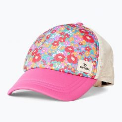 Czapka z daszkiem damska Rip Curl Mixed Yardage Trucker. Czerwone czapki i kapelusze damskie Rip Curl, na lato, bez wzorów, z materiału, klasyczne. Za 109.99 zł.