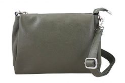 Minimalistyczna listonoszka ze skóry BARBERINI'S zielona 951-38. Zielone torebki shopper damskie Barberinis, bez wzorów, z lakierowanej skóry, eleganckie, małe, lakierowane, bez dodatków. Za 239.99 zł.
