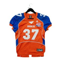 Second life - NFL Broncos POP Warner Koszulka - Jak nowy. Brązowe koszulki sportowe męskie NFL, m, bez wzorów, bez kołnierzyka, bez ramiączek, do piłki nożnej. Za 123.50 zł.