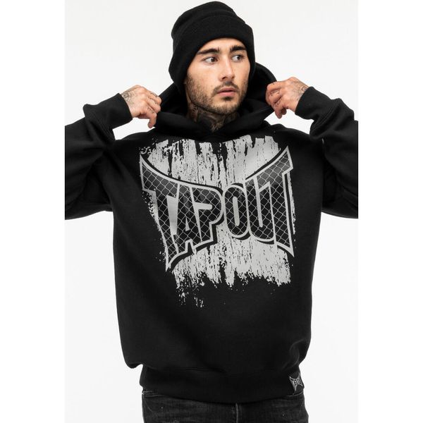 Oversize'owy sweatshirt Tapout CF. Czarne bluzy męskie TAPOUT, bez wzorów, bez kaptura. Za 276.15 zł.