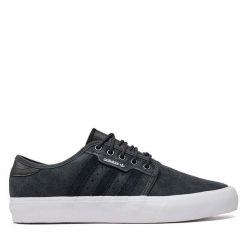 Sneakersy adidas. Niebieskie półbuty dziewczęce Adidas, bez wzorów, bez zapięcia. Za 179.99 zł.