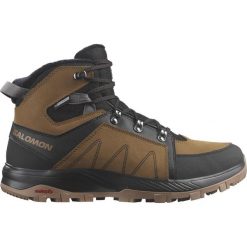 Buty męskie Salomon Outchill Ts Cswp. Brązowe trekkingi męskie Salomon, na zimę, trekkingowe. Za 724.60 zł.