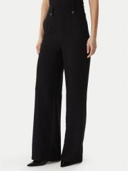 Morgan Spodnie materiałowe 261-PINTA.F Czarny Regular Fit. Czarne spodnie materiałowe damskie Morgan, bez wzorów, z materiału. Za 329.99 zł.