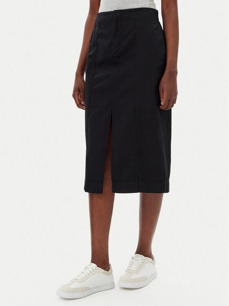 Calvin Klein Jeans Spódnica midi J20J225327 Czarny Regular Fit. Czarne spódnice damskie Calvin Klein Jeans, s, bez wzorów, z bawełny, midi. Za 259.99 zł.