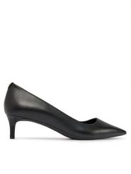 MICHAEL Michael Kors Czółenka Alina Flex Kitten Pump 40R3ALMP1L Czarny. Czarne czółenka damskie MICHAEL Michael Kors, bez wzorów, ze skóry, bez obcasa, bez zapięcia. Za 419.99 zł.