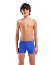 Szorty kąpielowe chłopięce Arena Graphic Swim Short. Niebieskie szorty dla chłopców Arena, na lato, bez wzorów, z materiału, wakacyjne. Za 119.99 zł.