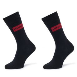 Skarpety długie HUGO. Czarne skarpety męskie Hugo, bez wzorów. Za 59.99 zł.