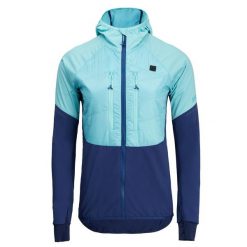 Bluza damska z kapturem Silvini Asprino. Niebieskie bluzy sportowe damskie Silvini, s, bez wzorów, z elastanu, z kapturem, narciarskie, primaloft. Za 559.99 zł.