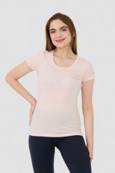 EA7 Różowy damski t-shirt, Rozmiar M. Czerwone t-shirty damskie EA7 Emporio Armani, m, bez wzorów, bez kołnierzyka. W wyprzedaży za 278.99 zł.