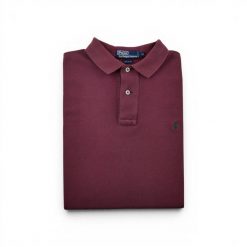 Second life - Polo Ralph Lauren koszulka męska z krótkim rękawem - Stan dobry. Czerwone koszulki polo męskie Ralph Lauren, l, bez wzorów, bez kołnierzyka, bez ramiączek, na golfa. Za 85.16 zł.