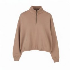 American Eagle Outfitters Damski Sweter Half Zip Oversized różowy. Czerwone swetry damskie Erima, m, bez wzorów, z bawełny, bez kołnierzyka, bez ramiączek, długie, bez kaptura. Za 260.99 zł.