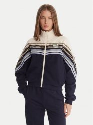 Lacoste Bluza SF5247 Granatowy Relaxed Fit. Niebieskie bluzy damskie Lacoste, bez wzorów, bez kaptura. Za 909.99 zł.