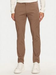 Marc O'Polo Chinosy 428 0189 10230 Beżowy Slim Fit. Brązowe eleganckie spodnie męskie Marc O'Polo, m, bez wzorów, z bawełny. Za 319.99 zł.