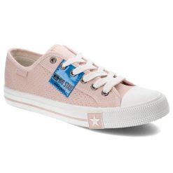 Różowe Trampki Big Star Damskie Stylowe Półbuty. Czerwone trampki i tenisówki dziewczęce Big Star, na lato, z aplikacjami, z jeansu, bez zapięcia. Za 79.99 zł.